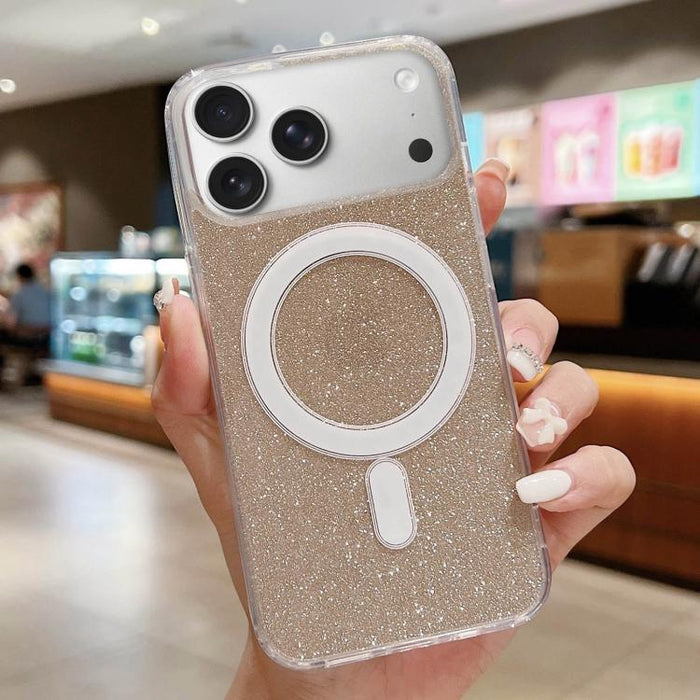 Funda para teléfono MagSafe con purpurina acrílica transparente, For iPhone 18 Pro / 17 Pro, For iPhone 18 Pro Max / 17 Pro Max, For iPhone 17e / 16e, For iPhone 17, For iPhone Air, For iPhone 16 Pro Max, For iPhone 16 Pro, For iPhone 16 Plus          ...