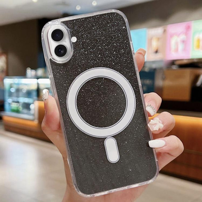 Funda para teléfono MagSafe con purpurina acrílica transparente, For iPhone 18 Pro / 17 Pro, For iPhone 18 Pro Max / 17 Pro Max, For iPhone 17e / 16e, For iPhone 17, For iPhone Air, For iPhone 16 Pro Max, For iPhone 16 Pro, For iPhone 16 Plus          ...
