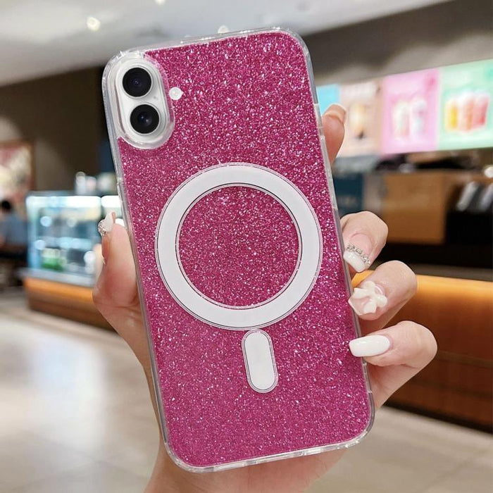 Funda para teléfono MagSafe con purpurina acrílica transparente, For iPhone 18 Pro / 17 Pro, For iPhone 18 Pro Max / 17 Pro Max, For iPhone 17e / 16e, For iPhone 17, For iPhone Air, For iPhone 16 Pro Max, For iPhone 16 Pro, For iPhone 16 Plus          ...