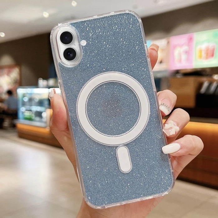 Funda para teléfono MagSafe con purpurina acrílica transparente, For iPhone 18 Pro / 17 Pro, For iPhone 18 Pro Max / 17 Pro Max, For iPhone 17e / 16e, For iPhone 17, For iPhone Air, For iPhone 16 Pro Max, For iPhone 16 Pro, For iPhone 16 Plus          ...