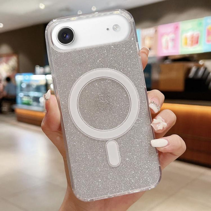 Funda para teléfono MagSafe con purpurina acrílica transparente, For iPhone 18 Pro / 17 Pro, For iPhone 18 Pro Max / 17 Pro Max, For iPhone 17e / 16e, For iPhone 17, For iPhone Air, For iPhone 16 Pro Max, For iPhone 16 Pro, For iPhone 16 Plus          ...