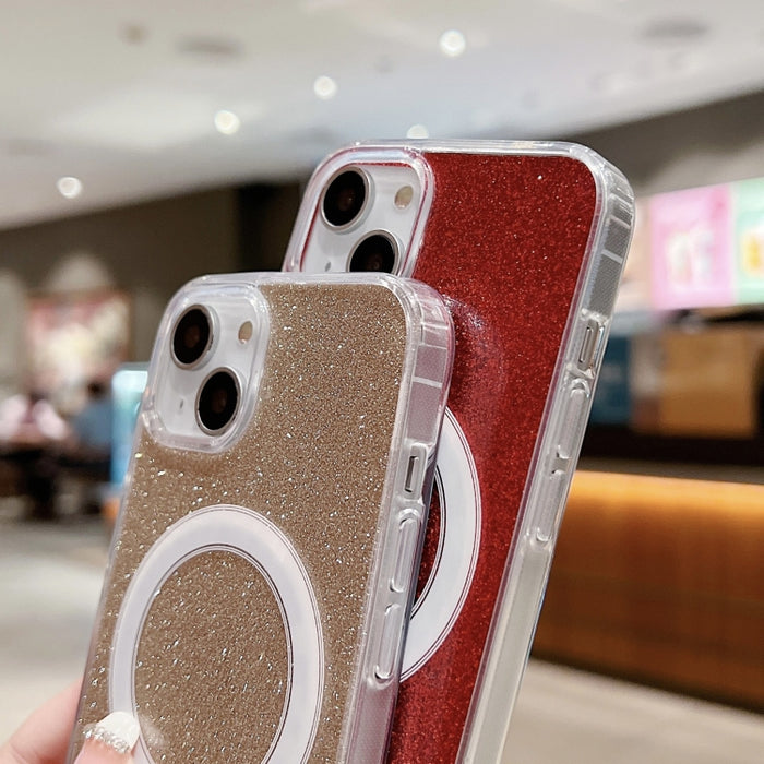 Funda para teléfono MagSafe con purpurina acrílica transparente, For iPhone 18 Pro / 17 Pro, For iPhone 18 Pro Max / 17 Pro Max, For iPhone 17e / 16e, For iPhone 17, For iPhone Air, For iPhone 16 Pro Max, For iPhone 16 Pro, For iPhone 16 Plus          ...