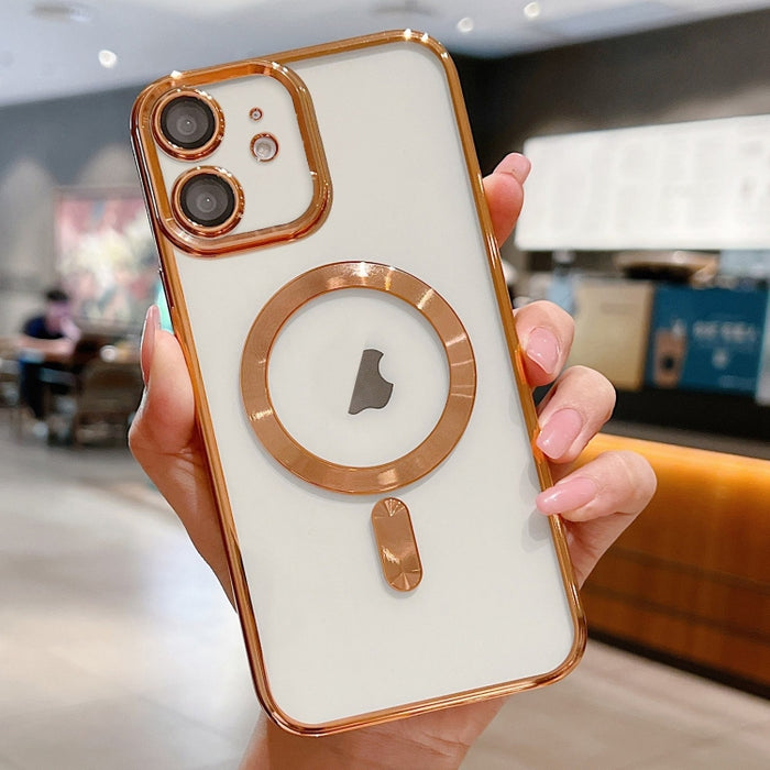 Estuche para teléfono con revestimiento electrolítico MagSafe, For iPhone 11, For iPhone 11 Pro