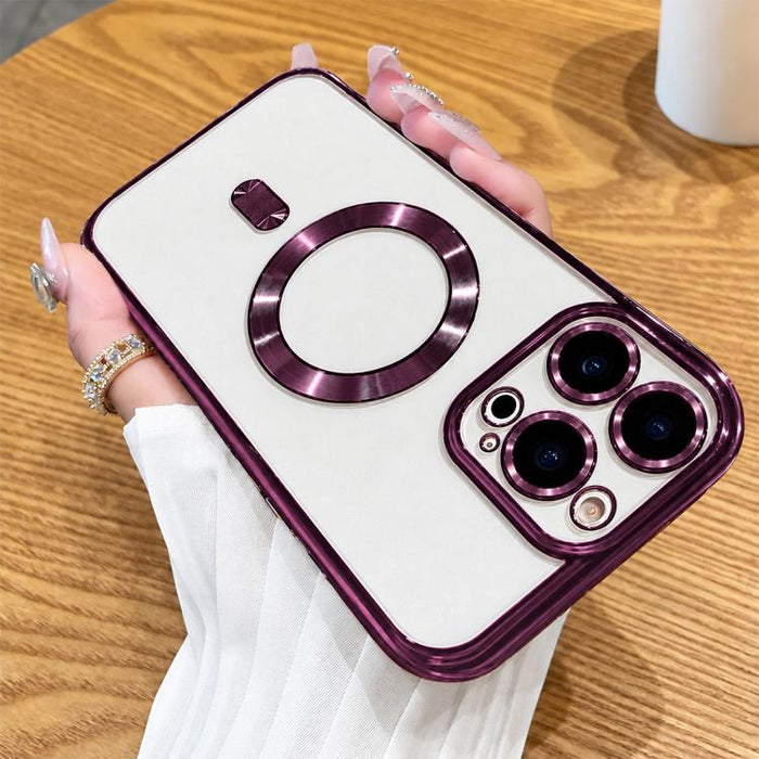 Estuche para teléfono con revestimiento electrolítico MagSafe, For iPhone 14 Pro Max, For iPhone 13 Pro Max, For iPhone 13 Pro, For iPhone 13, For iPhone 12, For iPhone 12 Pro Max, For iPhone 12 Pro, For iPhone 11 Pro Max