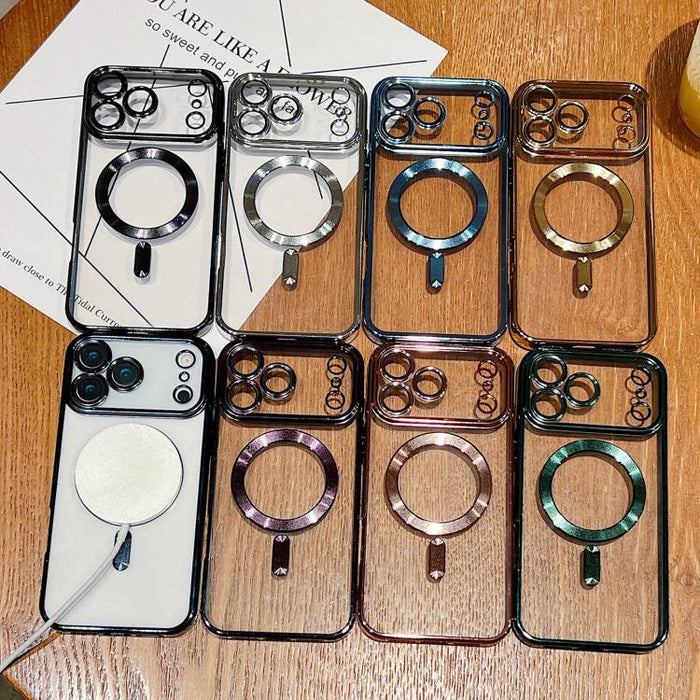 Estuche para teléfono con revestimiento electrolítico MagSafe, For iPhone 14 Pro Max, For iPhone 13 Pro Max, For iPhone 13 Pro, For iPhone 13, For iPhone 12, For iPhone 12 Pro Max, For iPhone 12 Pro, For iPhone 11 Pro Max