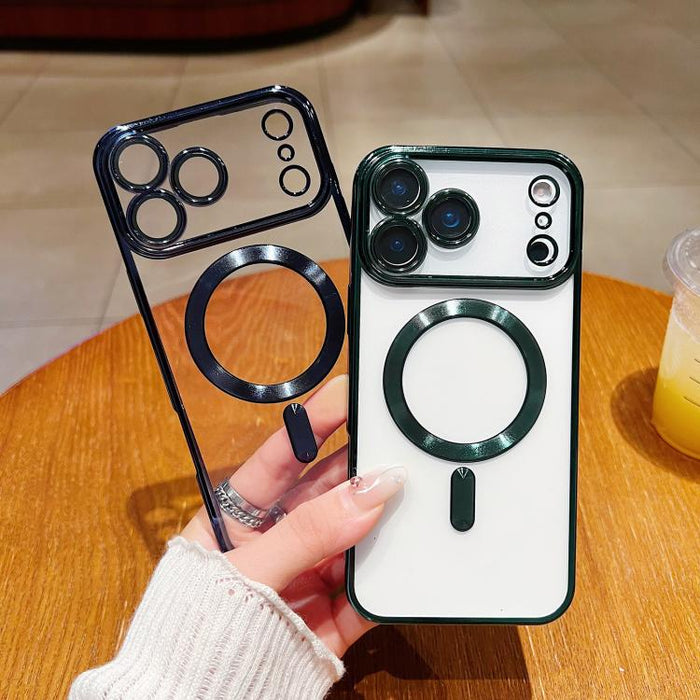 Estuche para teléfono con revestimiento electrolítico MagSafe, For iPhone 14 Pro Max, For iPhone 13 Pro Max, For iPhone 13 Pro, For iPhone 13, For iPhone 12, For iPhone 12 Pro Max, For iPhone 12 Pro, For iPhone 11 Pro Max