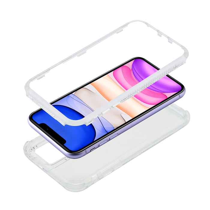 3 en 1 Dreamland PC + TPU Estuche protector de borde transparente de color sólido