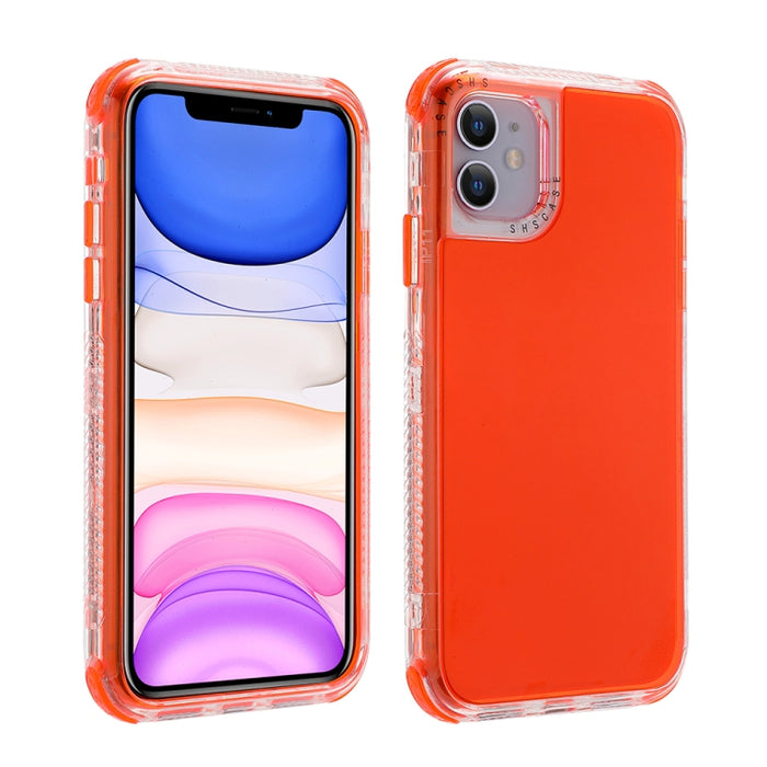 3 en 1 Dreamland PC + TPU Estuche protector de borde transparente de color sólido