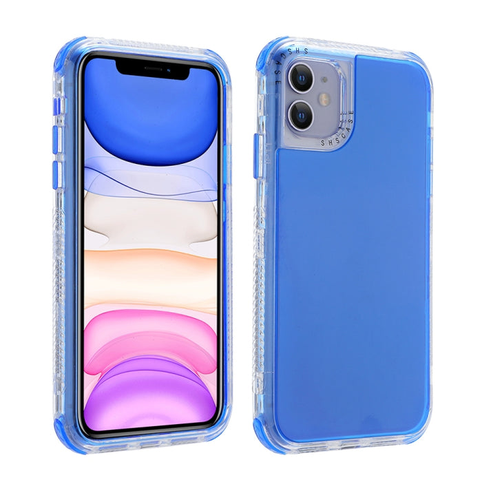 3 en 1 Dreamland PC + TPU Estuche protector de borde transparente de color sólido