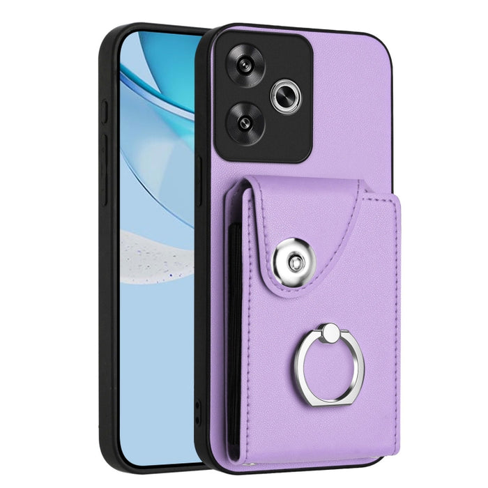 Estuche para teléfono con soporte para tarjetas y anillos, For Redmi Turbo 4 Pro / Poco F7, For Redmi A5 4G 171.7mm / Poco C71, For Redmi Note 14 5G Global, For Redmi Note 14 Pro+ 5G Global, For Redmi Note 14 Pro 5G Global, For Redmi Note 13R          ...