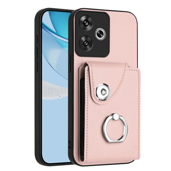 Estuche para teléfono con soporte para tarjetas y anillos, For Redmi Turbo 4 Pro / Poco F7, For Redmi A5 4G 171.7mm / Poco C71, For Redmi Note 14 5G Global, For Redmi Note 14 Pro+ 5G Global, For Redmi Note 14 Pro 5G Global, For Redmi Note 13R          ...