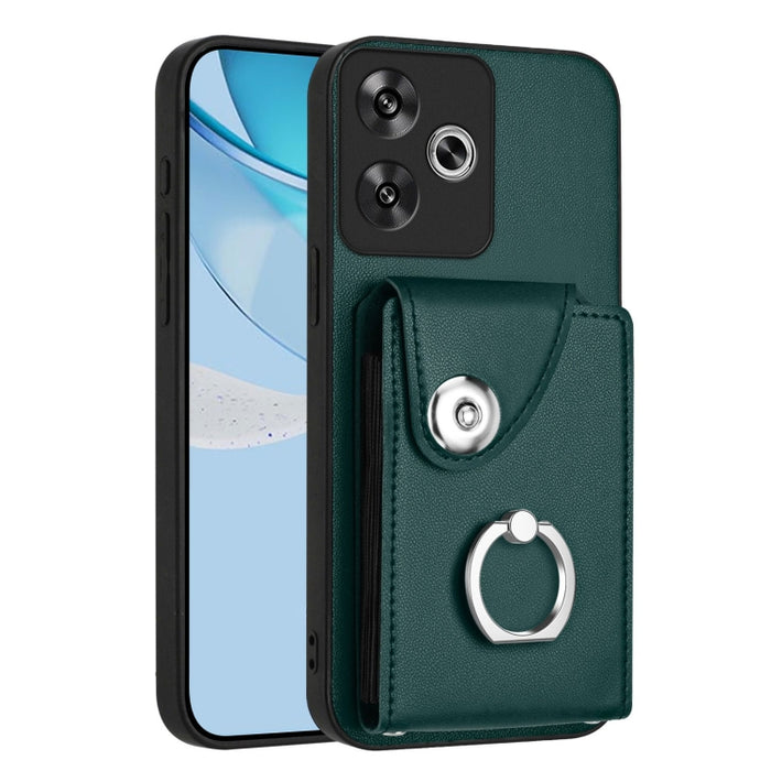 Estuche para teléfono con soporte para tarjetas y anillos, For Redmi Turbo 4 Pro / Poco F7, For Redmi A5 4G 171.7mm / Poco C71, For Redmi Note 14 5G Global, For Redmi Note 14 Pro+ 5G Global, For Redmi Note 14 Pro 5G Global, For Redmi Note 13R          ...