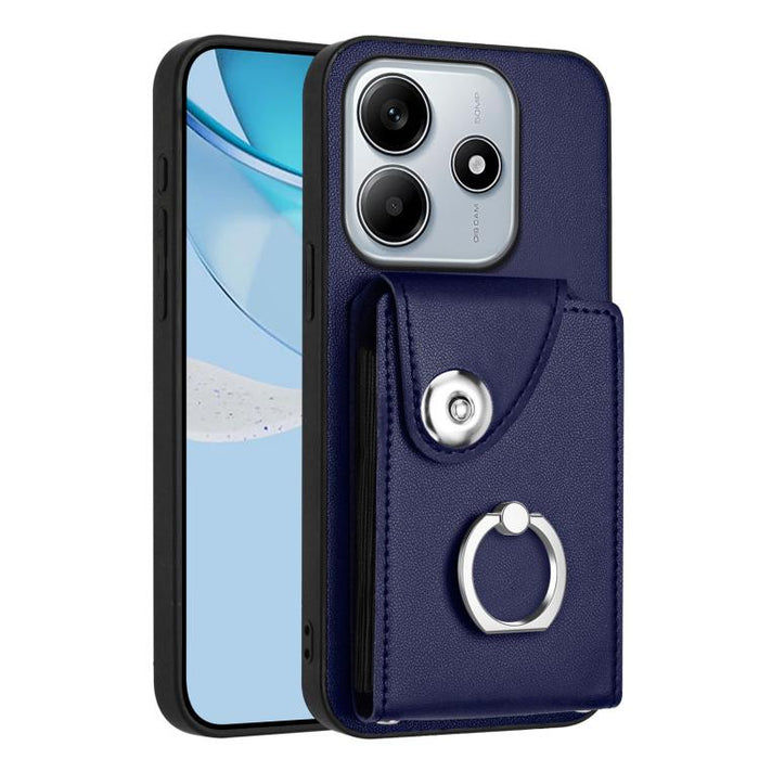 Estuche para teléfono con soporte para tarjetas y anillos, For Redmi Turbo 4 Pro / Poco F7, For Redmi A5 4G 171.7mm / Poco C71, For Redmi Note 14 5G Global, For Redmi Note 14 Pro+ 5G Global, For Redmi Note 14 Pro 5G Global, For Redmi Note 13R          ...
