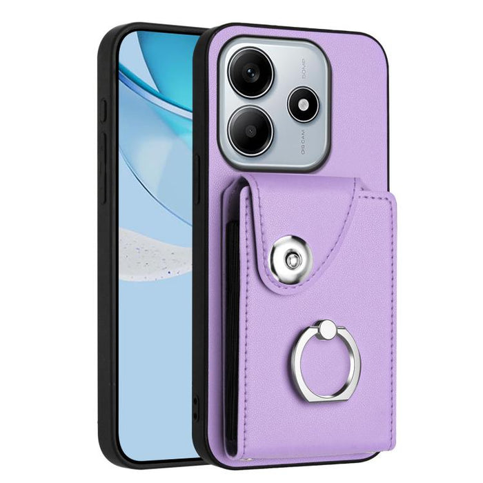 Estuche para teléfono con soporte para tarjetas y anillos, For Redmi Turbo 4 Pro / Poco F7, For Redmi A5 4G 171.7mm / Poco C71, For Redmi Note 14 5G Global, For Redmi Note 14 Pro+ 5G Global, For Redmi Note 14 Pro 5G Global, For Redmi Note 13R          ...