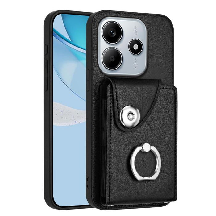 Estuche para teléfono con soporte para tarjetas y anillos, For Redmi Turbo 4 Pro / Poco F7, For Redmi A5 4G 171.7mm / Poco C71, For Redmi Note 14 5G Global, For Redmi Note 14 Pro+ 5G Global, For Redmi Note 14 Pro 5G Global, For Redmi Note 13R          ...