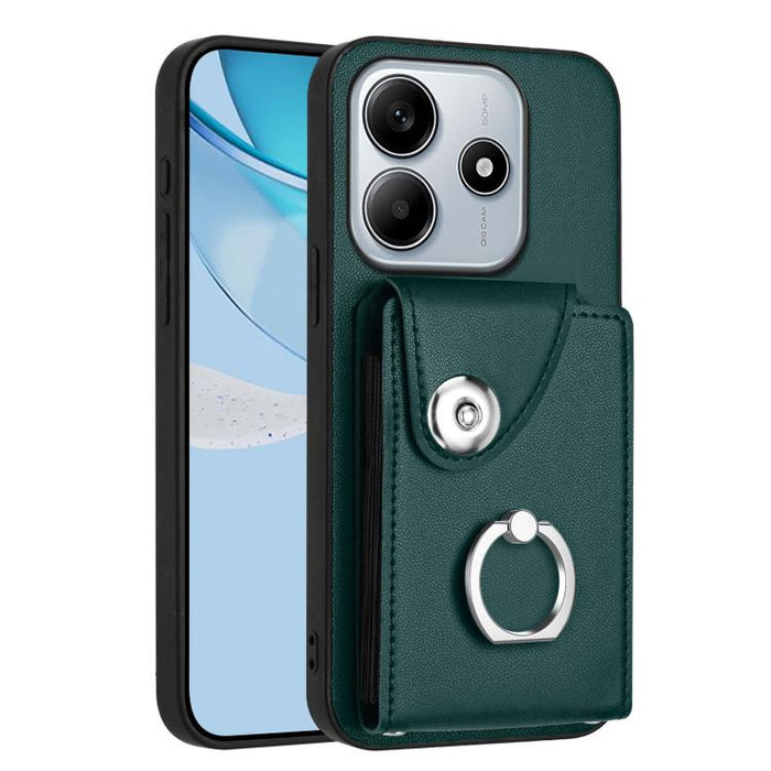 Estuche para teléfono con soporte para tarjetas y anillos, For Redmi Turbo 4 Pro / Poco F7, For Redmi A5 4G 171.7mm / Poco C71, For Redmi Note 14 5G Global, For Redmi Note 14 Pro+ 5G Global, For Redmi Note 14 Pro 5G Global, For Redmi Note 13R          ...