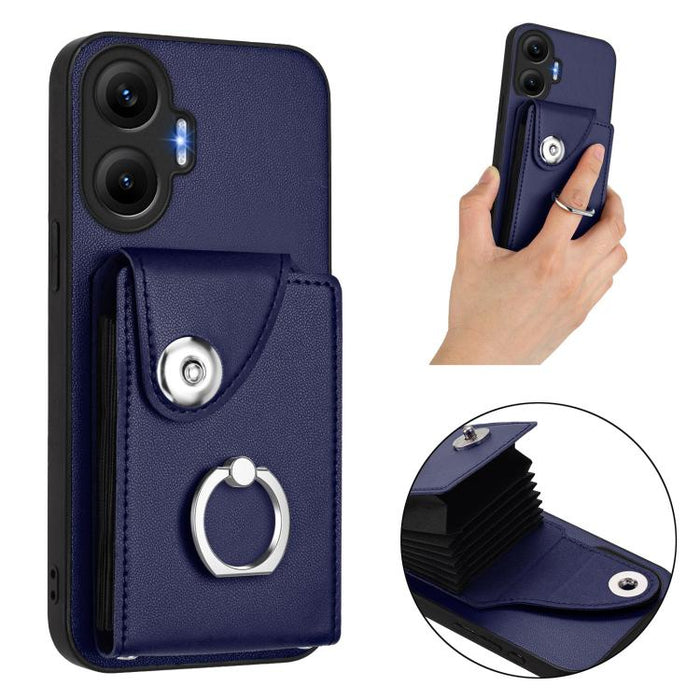 Estuche para teléfono con soporte para tarjetas y anillos, For Redmi Turbo 4 Pro / Poco F7, For Redmi A5 4G 171.7mm / Poco C71, For Redmi Note 14 5G Global, For Redmi Note 14 Pro+ 5G Global, For Redmi Note 14 Pro 5G Global, For Redmi Note 13R          ...