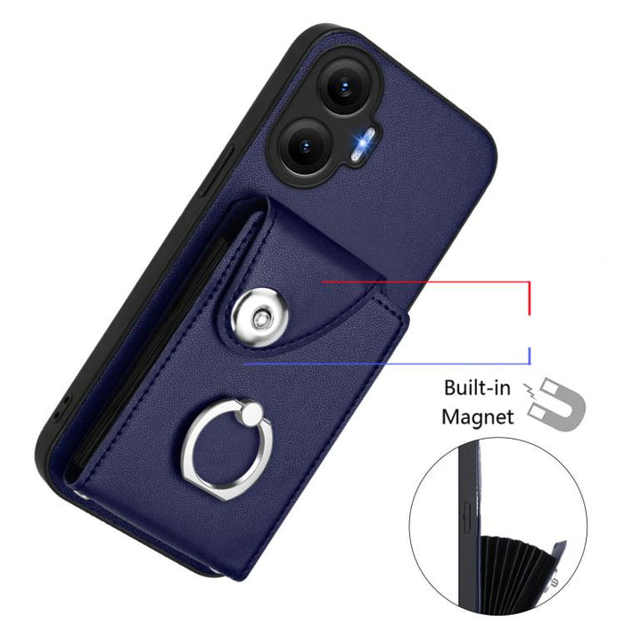Estuche para teléfono con soporte para tarjetas y anillos, For Redmi Turbo 4 Pro / Poco F7, For Redmi A5 4G 171.7mm / Poco C71, For Redmi Note 14 5G Global, For Redmi Note 14 Pro+ 5G Global, For Redmi Note 14 Pro 5G Global, For Redmi Note 13R          ...