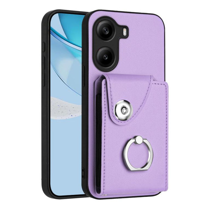 Estuche para teléfono con soporte para tarjetas y anillos, For Xiaomi 15 Ultra, For Xiaomi Poco X7 Pro, For Xiaomi Poco F6 5G India, For Xiaomi Civi 4 Pro