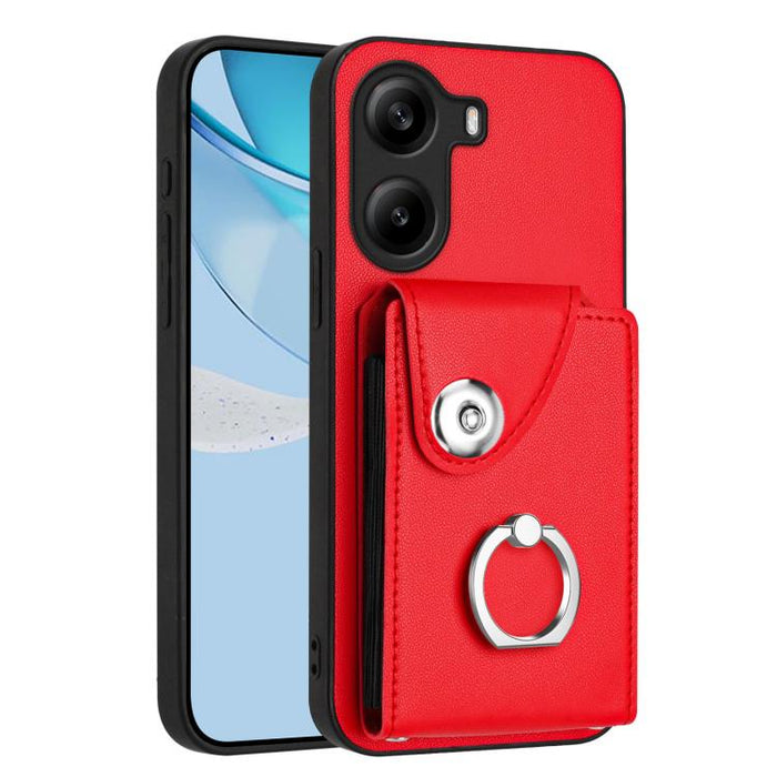 Estuche para teléfono con soporte para tarjetas y anillos, For Xiaomi 15 Ultra, For Xiaomi Poco X7 Pro, For Xiaomi Poco F6 5G India, For Xiaomi Civi 4 Pro