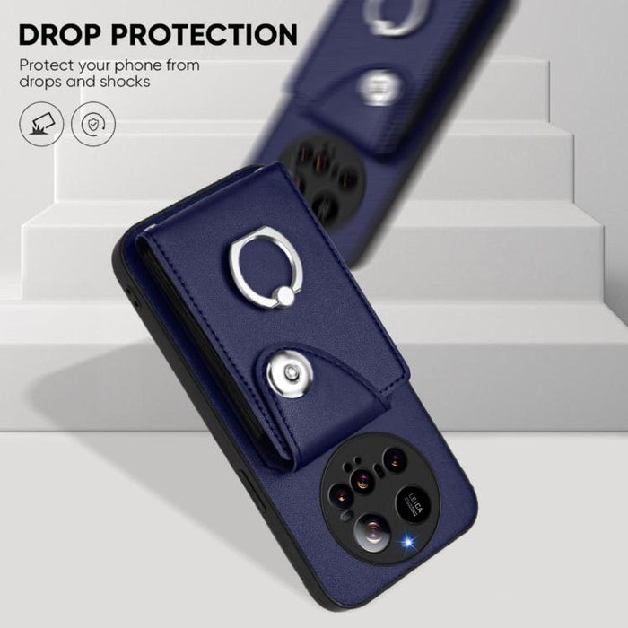 Estuche para teléfono con soporte para tarjetas y anillos, For Xiaomi 15 Ultra, For Xiaomi Poco X7 Pro, For Xiaomi Poco F6 5G India, For Xiaomi Civi 4 Pro