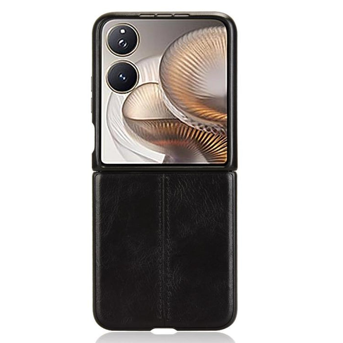 Funda para teléfono con tapa trasera cosida con patrón de vaca, For Xiaomi Mix Flip 2, For Xiaomi Mix Flip, For Xiaomi Mix Fold 4