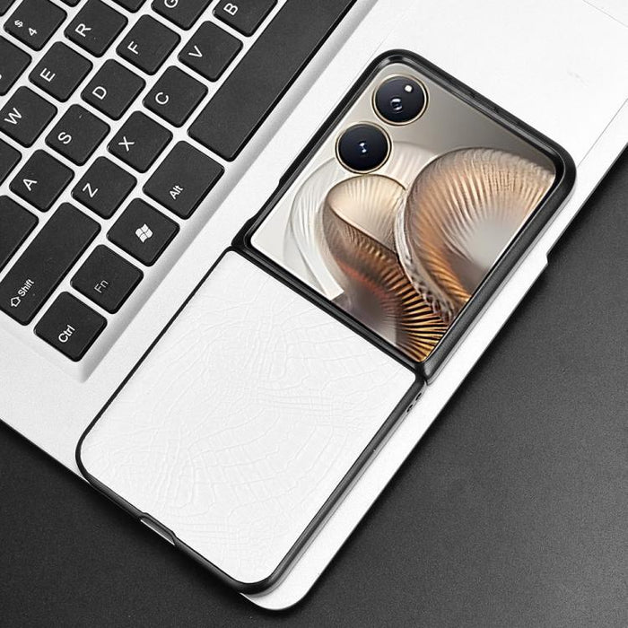 Funda trasera para teléfono con textura de cocodrilo, For Xiaomi Mix Flip 2, For Xiaomi Mix Flip, For Xiaomi Mix Fold 4