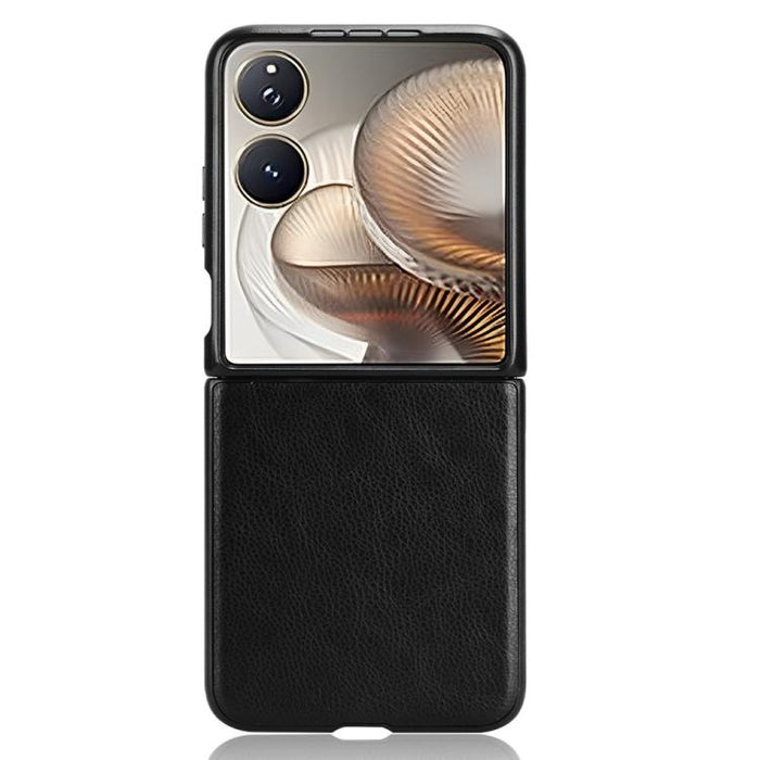Funda trasera para teléfono con textura de lichi, For Xiaomi Mix Flip 2, For Xiaomi Mix Flip, For Xiaomi Mix Fold 4