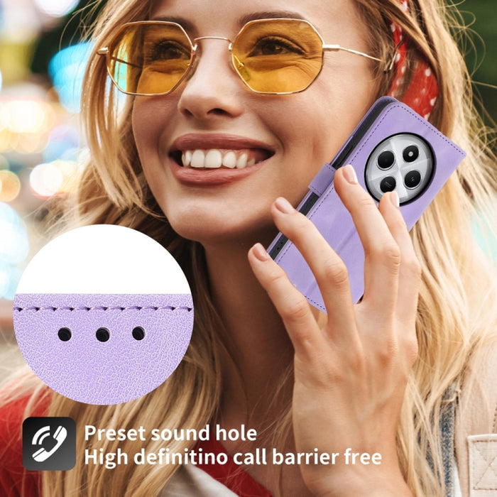 Funda de cuero para teléfono con relieve de flores y tacto de piel, For Redmi K70 Ultra