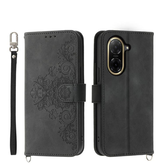 Funda de cuero para teléfono con relieve de flores y tacto de piel, For Redmi A7 Pro 4G / 5G 171mm / Poco C85x 5G, For Redmi 15a 5G, For Redmi Turbo 5 Max 5G / Poco X8 Pro Max 5G, For Redmi K90 Pro Max / Poco F8 Ultra 5G                                ...