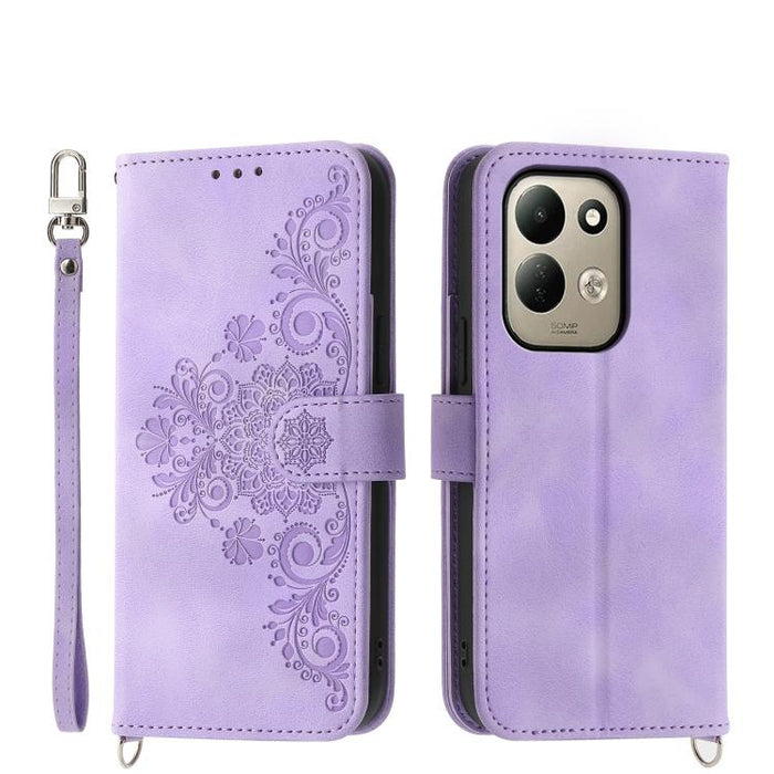 Funda de cuero para teléfono con relieve de flores y tacto de piel, For Redmi A7 Pro 4G / 5G 171mm / Poco C85x 5G, For Redmi 15a 5G, For Redmi Turbo 5 Max 5G / Poco X8 Pro Max 5G, For Redmi K90 Pro Max / Poco F8 Ultra 5G                                ...