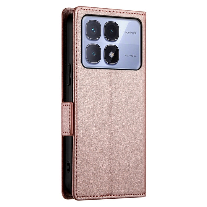 Funda para teléfono de cuero esmerilado con cierre magnético y hebilla lateral, For Redmi K70 Ultra
