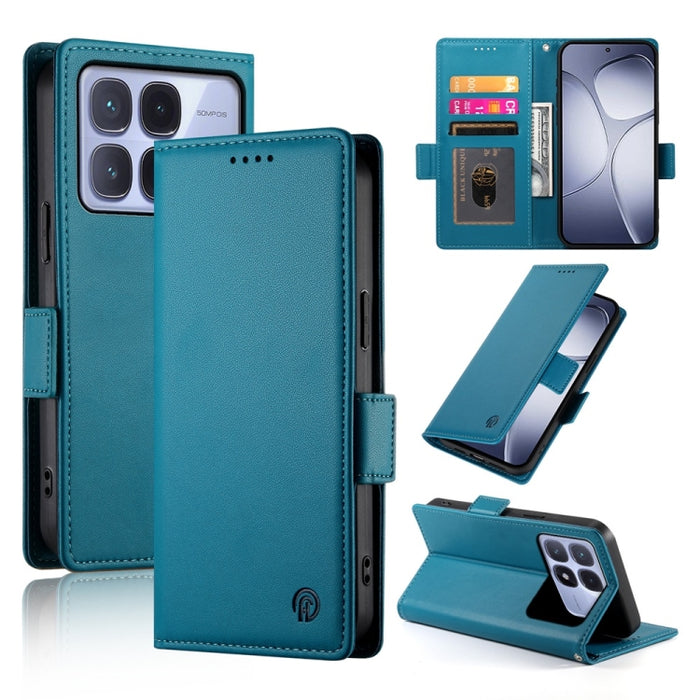 Funda para teléfono de cuero esmerilado con cierre magnético y hebilla lateral, For Redmi  Turbo 4 Pro / Xiaomi Poco F7, For Redmi A5 4G 171.7mm / Xiaomi Poco C71, For Redmi K80 / K80 Pro, For Redmi Note 14 4G 164.84mm, For Redmi Note 14 Pro 4G        ...