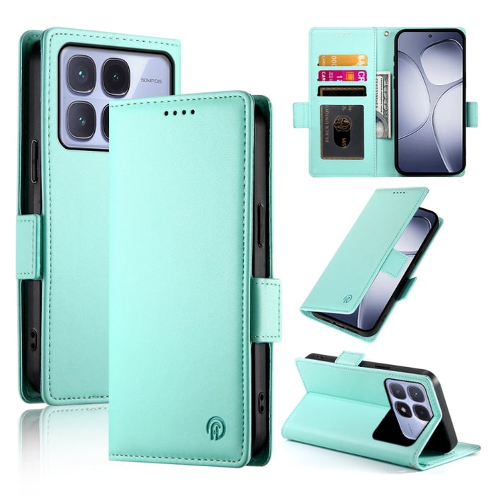 Funda para teléfono de cuero esmerilado con cierre magnético y hebilla lateral, For Redmi  Turbo 4 Pro / Xiaomi Poco F7, For Redmi A5 4G 171.7mm / Xiaomi Poco C71, For Redmi K80 / K80 Pro, For Redmi Note 14 4G 164.84mm, For Redmi Note 14 Pro 4G        ...