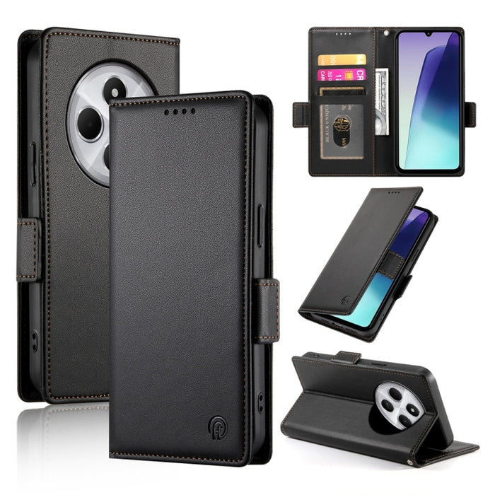 Funda para teléfono de cuero esmerilado con cierre magnético y hebilla lateral, For Redmi  Turbo 4 Pro / Xiaomi Poco F7, For Redmi A5 4G 171.7mm / Xiaomi Poco C71, For Redmi K80 / K80 Pro, For Redmi Note 14 4G 164.84mm, For Redmi Note 14 Pro 4G        ...