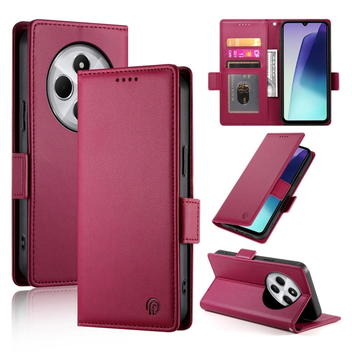 Funda para teléfono de cuero esmerilado con cierre magnético y hebilla lateral, For Redmi  Turbo 4 Pro / Xiaomi Poco F7, For Redmi A5 4G 171.7mm / Xiaomi Poco C71, For Redmi K80 / K80 Pro, For Redmi Note 14 4G 164.84mm, For Redmi Note 14 Pro 4G        ...