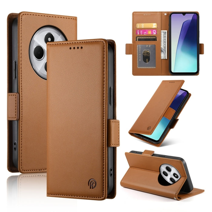 Funda para teléfono de cuero esmerilado con cierre magnético y hebilla lateral, For Redmi  Turbo 4 Pro / Xiaomi Poco F7, For Redmi A5 4G 171.7mm / Xiaomi Poco C71, For Redmi K80 / K80 Pro, For Redmi Note 14 4G 164.84mm, For Redmi Note 14 Pro 4G        ...