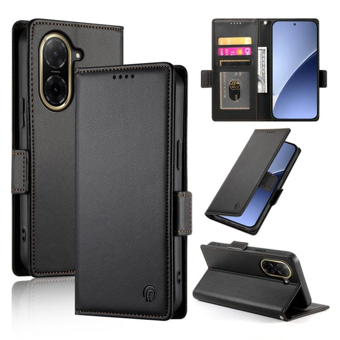 Funda para teléfono de cuero esmerilado con cierre magnético y hebilla lateral, For Redmi  Turbo 4 Pro / Xiaomi Poco F7, For Redmi A5 4G 171.7mm / Xiaomi Poco C71, For Redmi K80 / K80 Pro, For Redmi Note 14 4G 164.84mm, For Redmi Note 14 Pro 4G        ...
