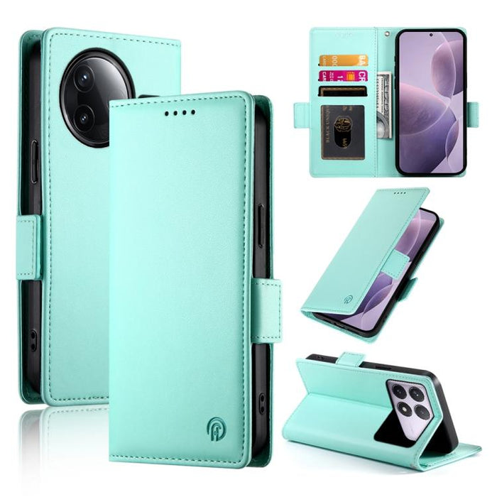 Funda para teléfono de cuero esmerilado con cierre magnético y hebilla lateral, For Redmi  Turbo 4 Pro / Xiaomi Poco F7, For Redmi A5 4G 171.7mm / Xiaomi Poco C71, For Redmi K80 / K80 Pro, For Redmi Note 14 4G 164.84mm, For Redmi Note 14 Pro 4G        ...