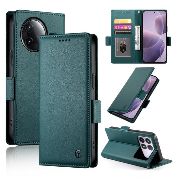 Funda para teléfono de cuero esmerilado con cierre magnético y hebilla lateral, For Redmi  Turbo 4 Pro / Xiaomi Poco F7, For Redmi A5 4G 171.7mm / Xiaomi Poco C71, For Redmi K80 / K80 Pro, For Redmi Note 14 4G 164.84mm, For Redmi Note 14 Pro 4G        ...
