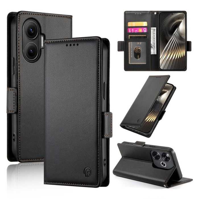 Funda para teléfono de cuero esmerilado con cierre magnético y hebilla lateral, For Redmi  Turbo 4 Pro / Xiaomi Poco F7, For Redmi A5 4G 171.7mm / Xiaomi Poco C71, For Redmi K80 / K80 Pro, For Redmi Note 14 4G 164.84mm, For Redmi Note 14 Pro 4G        ...