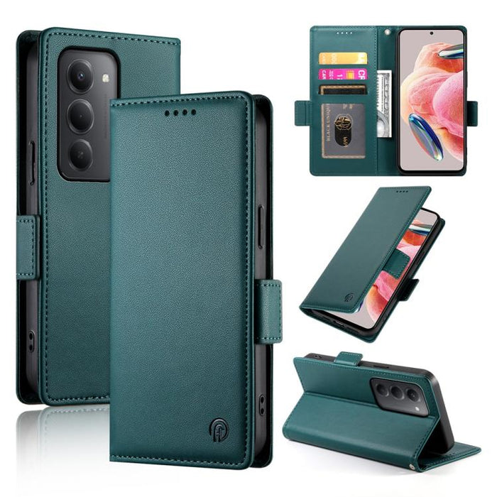 Funda para teléfono de cuero esmerilado con cierre magnético y hebilla lateral, For Redmi  Turbo 4 Pro / Xiaomi Poco F7, For Redmi A5 4G 171.7mm / Xiaomi Poco C71, For Redmi K80 / K80 Pro, For Redmi Note 14 4G 164.84mm, For Redmi Note 14 Pro 4G        ...