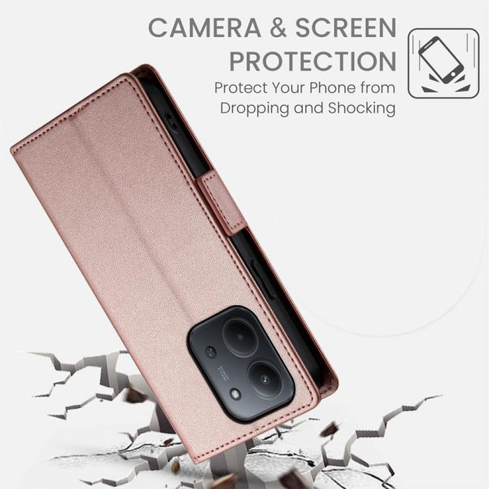 Funda para teléfono de cuero esmerilado con cierre magnético y hebilla lateral, For Redmi  Turbo 4 Pro / Xiaomi Poco F7, For Redmi A5 4G 171.7mm / Xiaomi Poco C71, For Redmi K80 / K80 Pro, For Redmi Note 14 4G 164.84mm, For Redmi Note 14 Pro 4G        ...