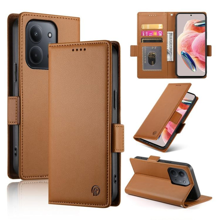 Funda para teléfono de cuero esmerilado con cierre magnético y hebilla lateral, For Redmi  Turbo 4 Pro / Xiaomi Poco F7, For Redmi A5 4G 171.7mm / Xiaomi Poco C71, For Redmi K80 / K80 Pro, For Redmi Note 14 4G 164.84mm, For Redmi Note 14 Pro 4G        ...