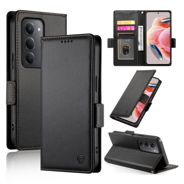 Funda para teléfono de cuero esmerilado con cierre magnético y hebilla lateral, For Redmi  Turbo 4 Pro / Xiaomi Poco F7, For Redmi A5 4G 171.7mm / Xiaomi Poco C71, For Redmi K80 / K80 Pro, For Redmi Note 14 4G 164.84mm, For Redmi Note 14 Pro 4G        ...