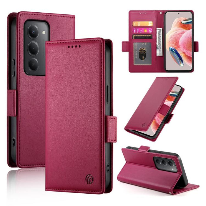 Funda para teléfono de cuero esmerilado con cierre magnético y hebilla lateral, For Redmi  Turbo 4 Pro / Xiaomi Poco F7, For Redmi A5 4G 171.7mm / Xiaomi Poco C71, For Redmi K80 / K80 Pro, For Redmi Note 14 4G 164.84mm, For Redmi Note 14 Pro 4G        ...