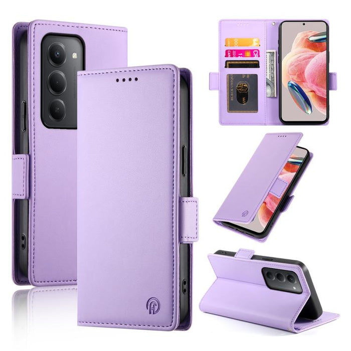 Funda para teléfono de cuero esmerilado con cierre magnético y hebilla lateral, For Redmi  Turbo 4 Pro / Xiaomi Poco F7, For Redmi A5 4G 171.7mm / Xiaomi Poco C71, For Redmi K80 / K80 Pro, For Redmi Note 14 4G 164.84mm, For Redmi Note 14 Pro 4G        ...