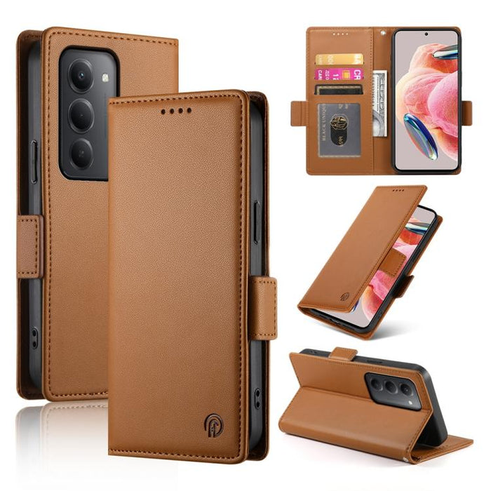 Funda para teléfono de cuero esmerilado con cierre magnético y hebilla lateral, For Redmi  Turbo 4 Pro / Xiaomi Poco F7, For Redmi A5 4G 171.7mm / Xiaomi Poco C71, For Redmi K80 / K80 Pro, For Redmi Note 14 4G 164.84mm, For Redmi Note 14 Pro 4G        ...