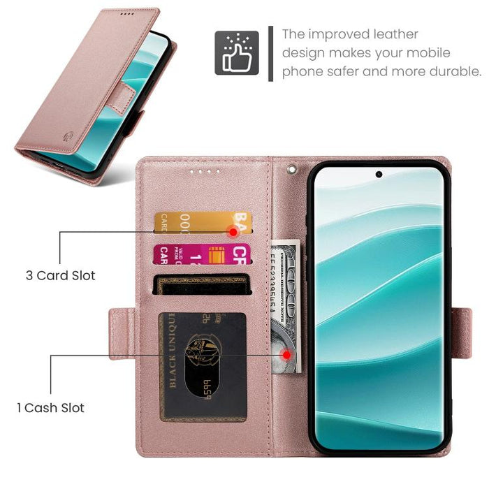 Funda para teléfono de cuero esmerilado con cierre magnético y hebilla lateral, For Redmi  Turbo 4 Pro / Xiaomi Poco F7, For Redmi A5 4G 171.7mm / Xiaomi Poco C71, For Redmi K80 / K80 Pro, For Redmi Note 14 4G 164.84mm, For Redmi Note 14 Pro 4G        ...