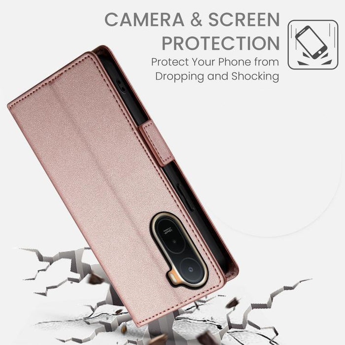Funda para teléfono de cuero esmerilado con cierre magnético y hebilla lateral, For Redmi A7 Pro 171mm / Poco C85x 5G, For Redmi 15a 5G, For Redmi Turbo 5 Max 5G / Poco X8 Pro Max 5G, For Redmi Note 15 Pro+ 163.3mm / Poco M8 Pro                        ...
